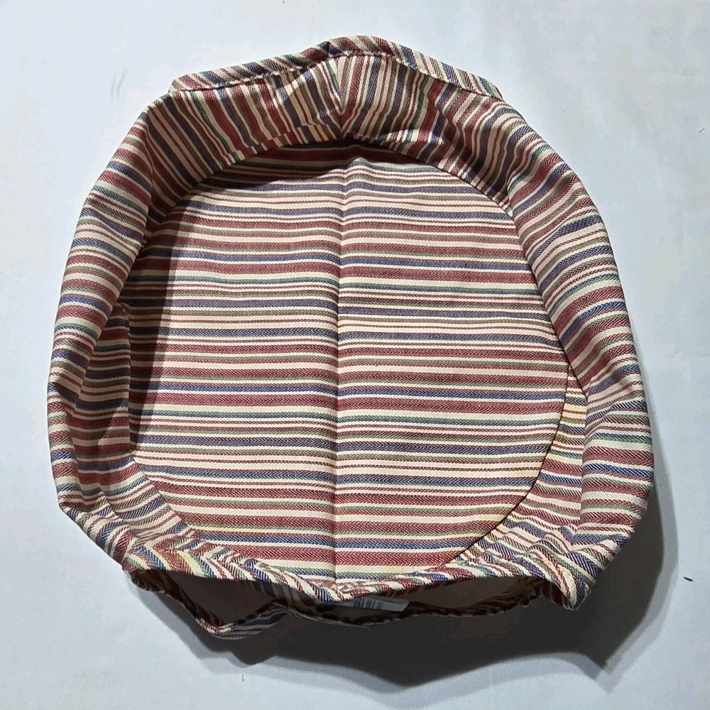 Longaberger Round Serving Tray Liner  Market‎ Stripe  Liner ONLY